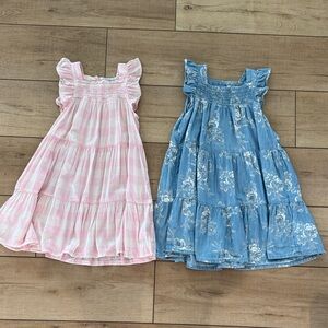 Old Navy Pink and Blue Kids Dresses bundle 5T